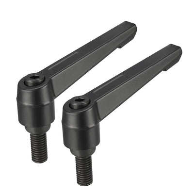 Harfington Handles Adjustable Clamping Lever Thread Ratchet Male Threaded Stud 2Pack