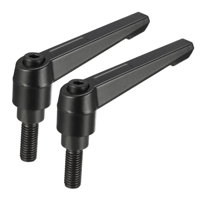 Harfington Handles Adjustable Clamping Lever Thread Ratchet Male Threaded Stud 2Pack