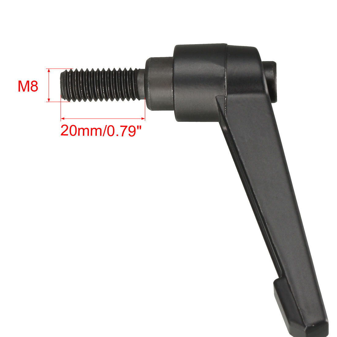 Harfington Handle Adjustable Clamping Lever Thread Push Button Ratchet Male Threaded Stud