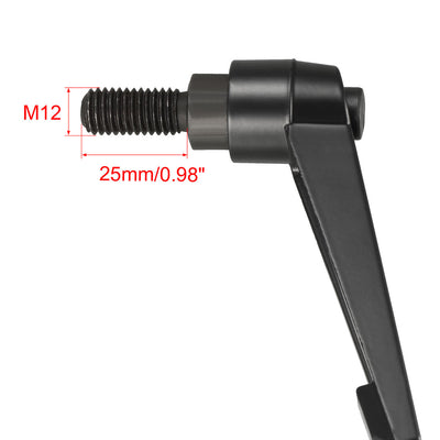Harfington Handle Adjustable Clamping Lever Thread Push Button Ratchet Male Threaded Stud