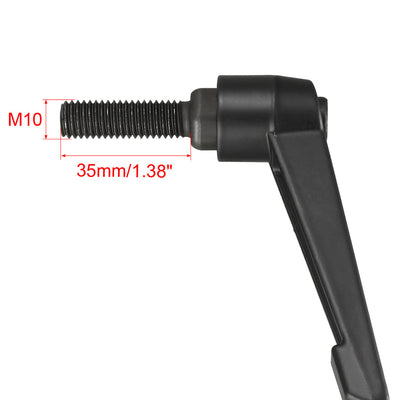 Harfington Handles Adjustable Clamping Lever Thread Ratchet Male Threaded Stud 2Pack