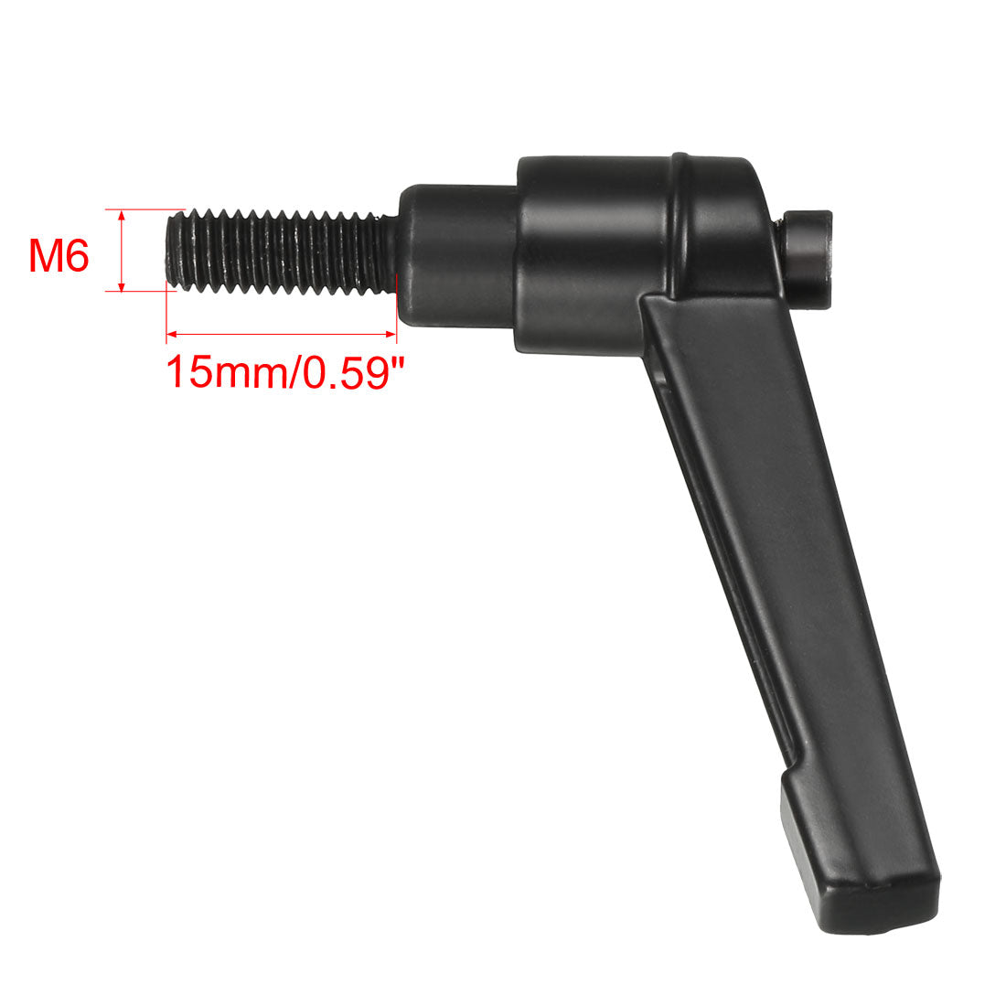 Harfington Handle Adjustable Clamping Lever Thread Push Button Ratchet Male Threaded Stud