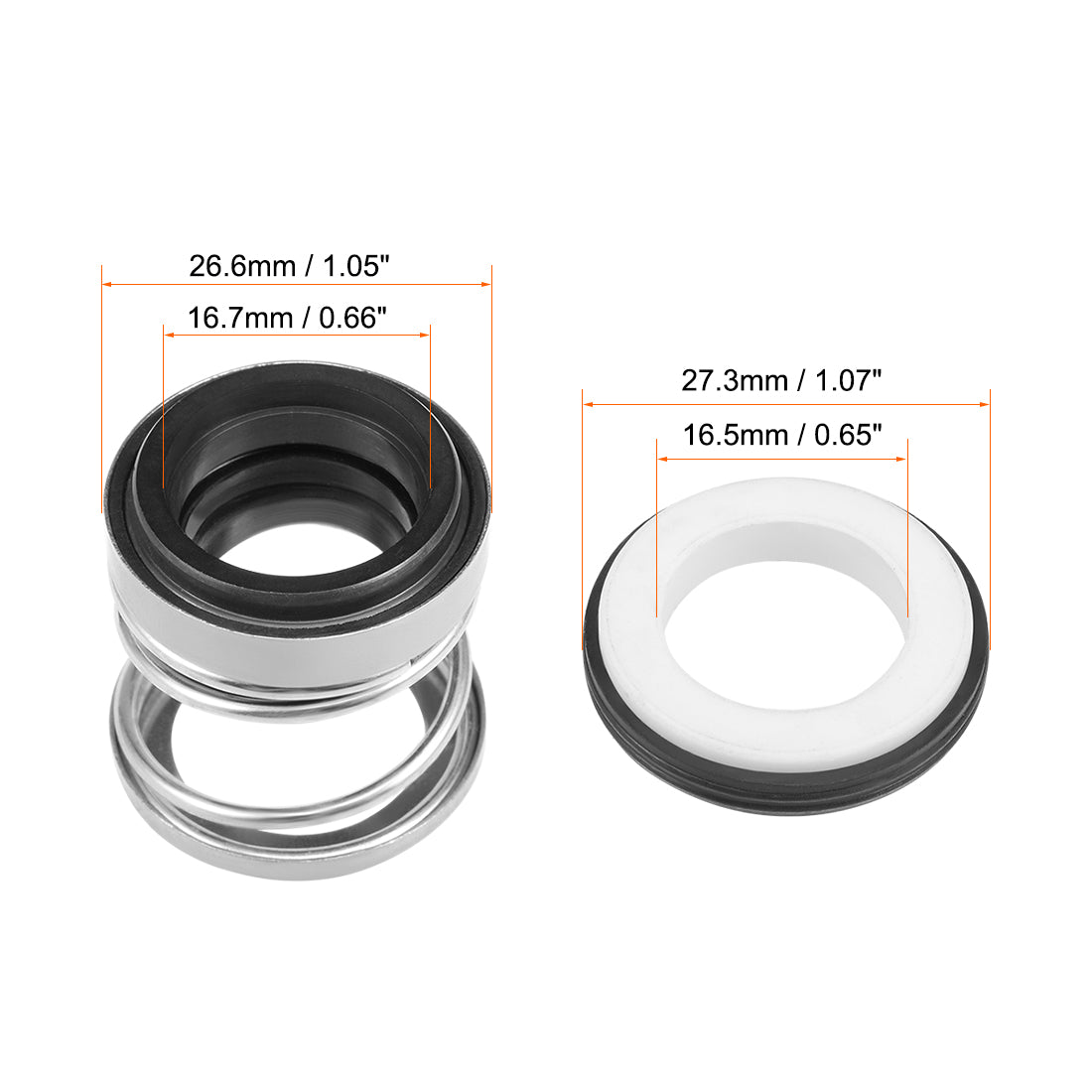 Harfington Mechanical Shaft Seal Replacement for Pool Spa Pump 108