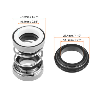 Harfington Mechanical Shaft Seal Replacement for Pool Spa Pump 2pcs 301