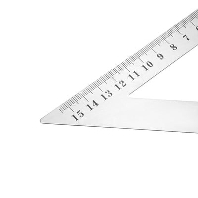 Harfington 150mm Triangle Square Ruler Stainless Steel Right Angle Woodworking Tool Measurement