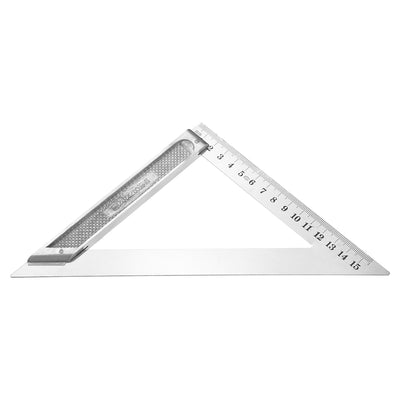 Harfington 150mm Triangle Square Ruler Stainless Steel Right Angle Woodworking Tool Measurement