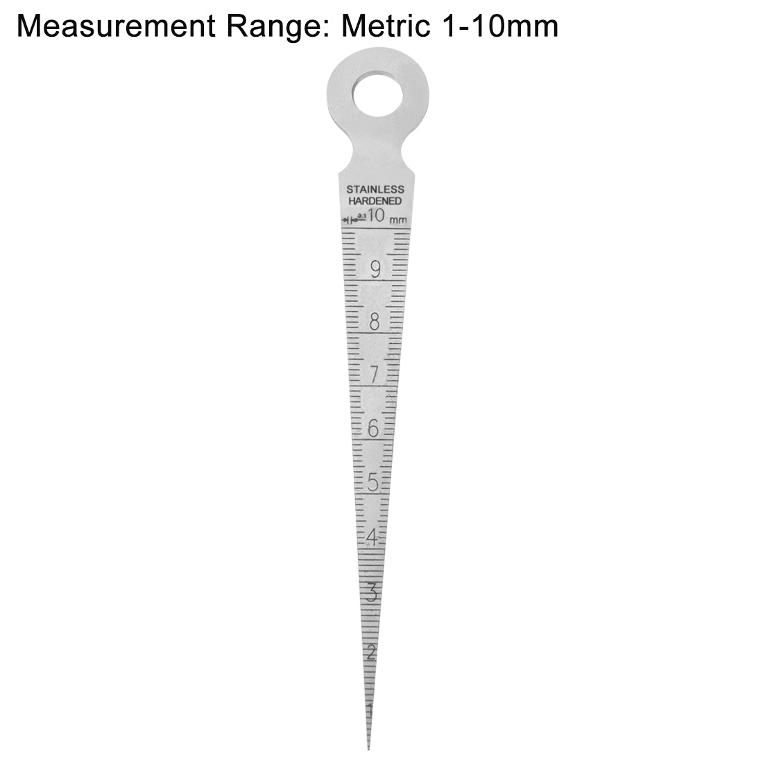 Harfington 1-10mm Taper Guage Feeler Welding Gauge Gap Hole Measuring Tool Metric