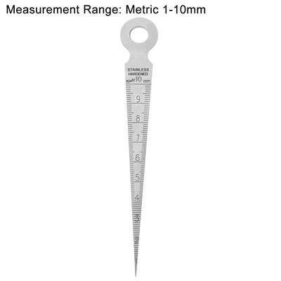 Harfington 1-10mm Taper Guage Feeler Welding Gauge Gap Hole Measuring Tool Metric