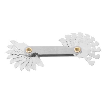 Harfington Screw Thread Pitch Cutting Gauge Tool Imperial 55  Degree 4-48 Stainless Steel