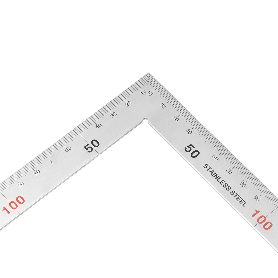 Harfington 150mmx300mm Stainless Steel Framing Square Right Angle Ruler Thicken Try Square Ruler Tools for Carpenter Engineer