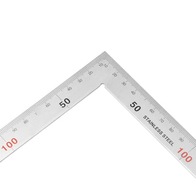 Harfington 150mmx300mm Stainless Steel Framing Square Right Angle Ruler Thicken Try Square Ruler Tools for Carpenter Engineer