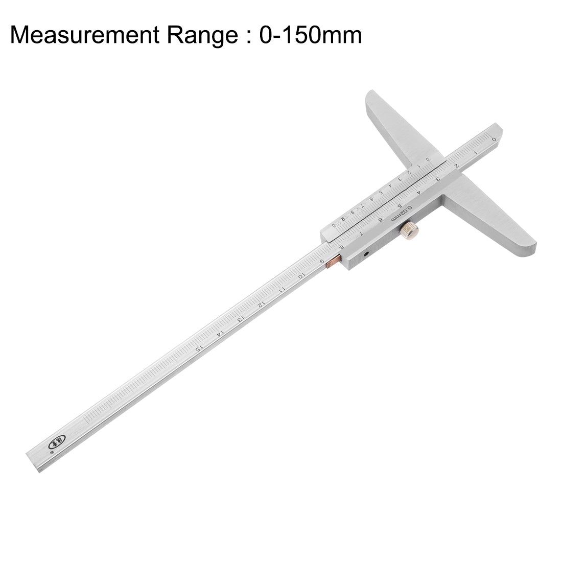 Harfington 0-150mm Depth Vernier Caliper Micrometer Gauge Measuring Tool 0.02mm Resolution