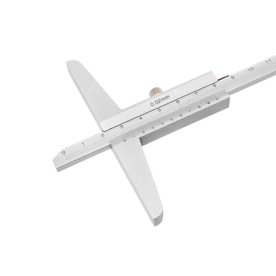 Harfington 0-150mm Depth Vernier Caliper Micrometer Gauge Measuring Tool 0.02mm Resolution