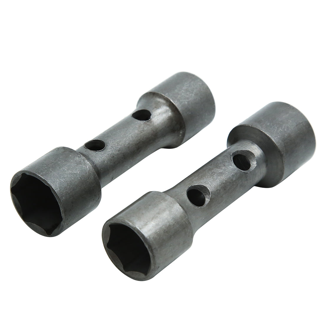 Harfington 2pcs 18mm 21mm 6 Point Car Spark Plug Socket Wrenches Box Spanner Remover Tool