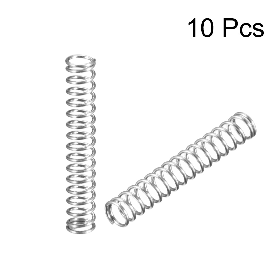 Harfington 0.5x4x25mm Spring Steel Coil Extended Compressed Spring 10pcs