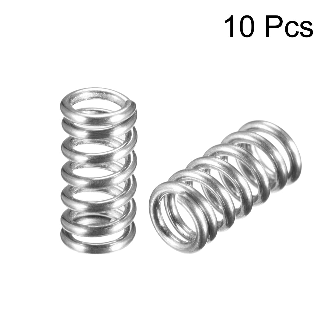 Harfington 0,8 x 5 x 10 mm Federstahlspule, verlängerte Druckfeder, 10 Stück