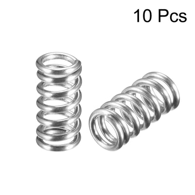 Harfington 0,8 x 5 x 10 mm Federstahlspule, verlängerte Druckfeder, 10 Stück