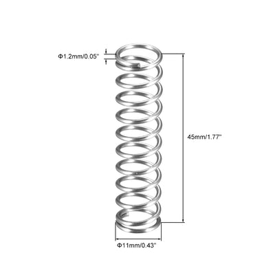 Harfington Spring Steel Coil Extention Compressed Spring 10pcs