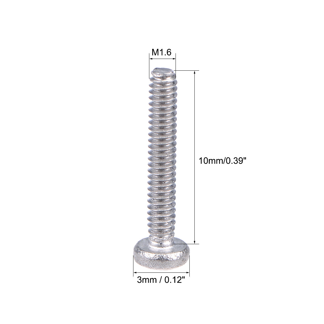 Harfington Machine Screws Pan Phillips Cross Head Screw 304 Stainless Steel Fasteners Bolts 50pcs