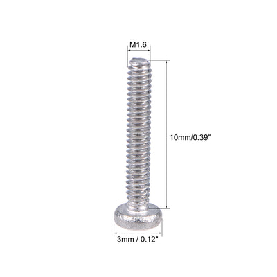 Harfington Machine Screws Pan Phillips Cross Head Screw 304 Stainless Steel Fasteners Bolts 100Pcs