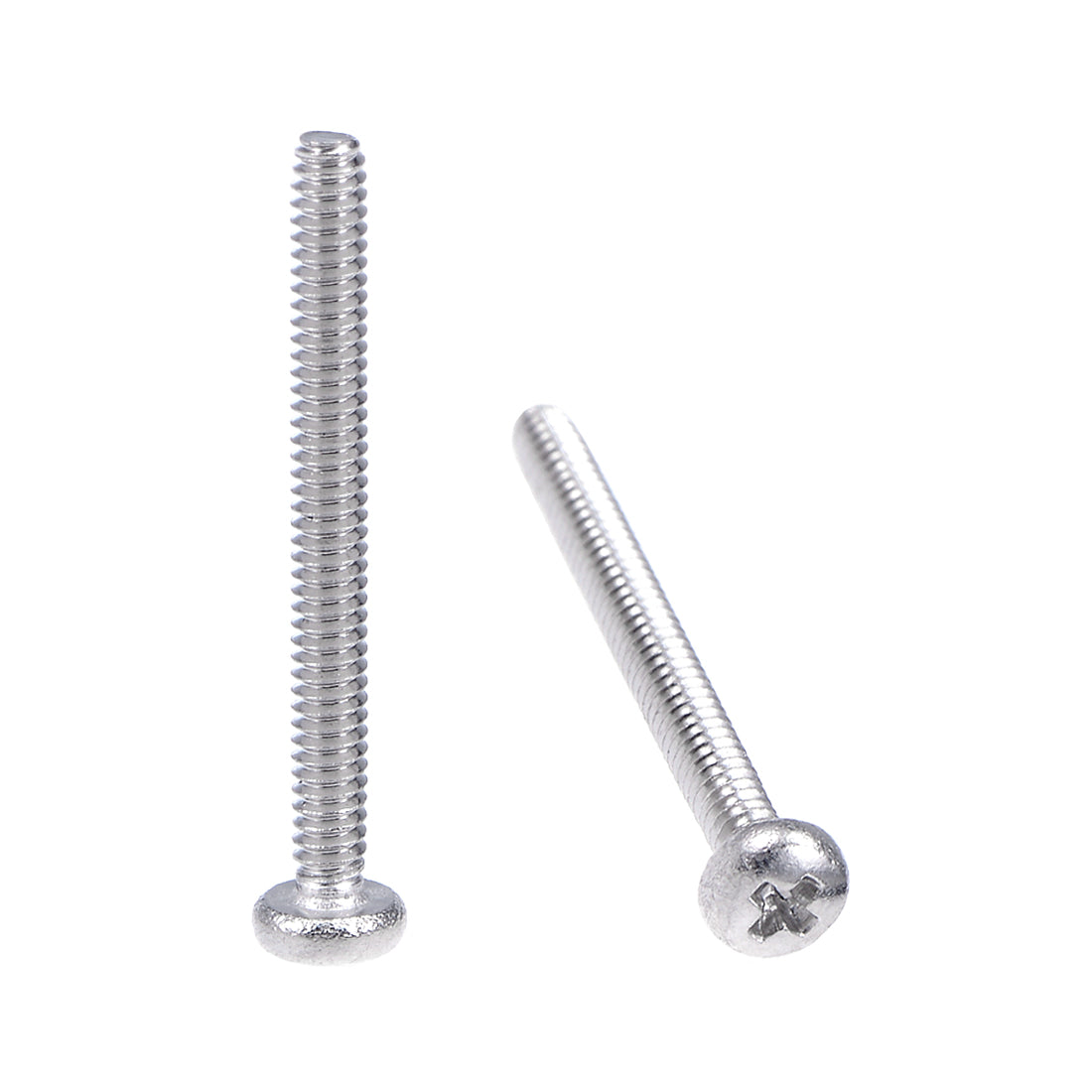 Harfington Machine Screws Pan Phillips Cross Head Screw 304 Stainless Steel Fasteners Bolts 50pcs