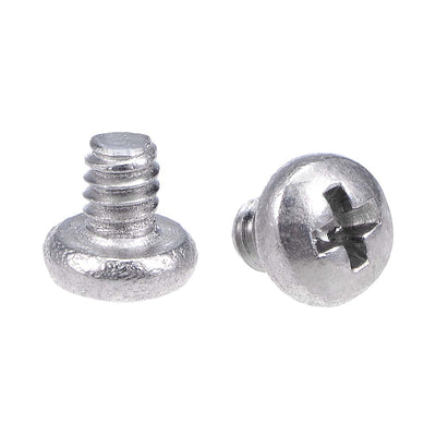 Harfington Machine Screws Pan Phillips Cross Head Screw 304 Stainless Steel Fasteners Bolts 50pcs