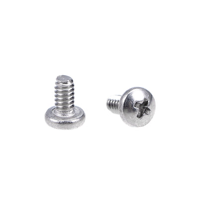 Harfington Machine Screws Pan Phillips Cross Head Screw 304 Stainless Steel Fasteners Bolts 50pcs