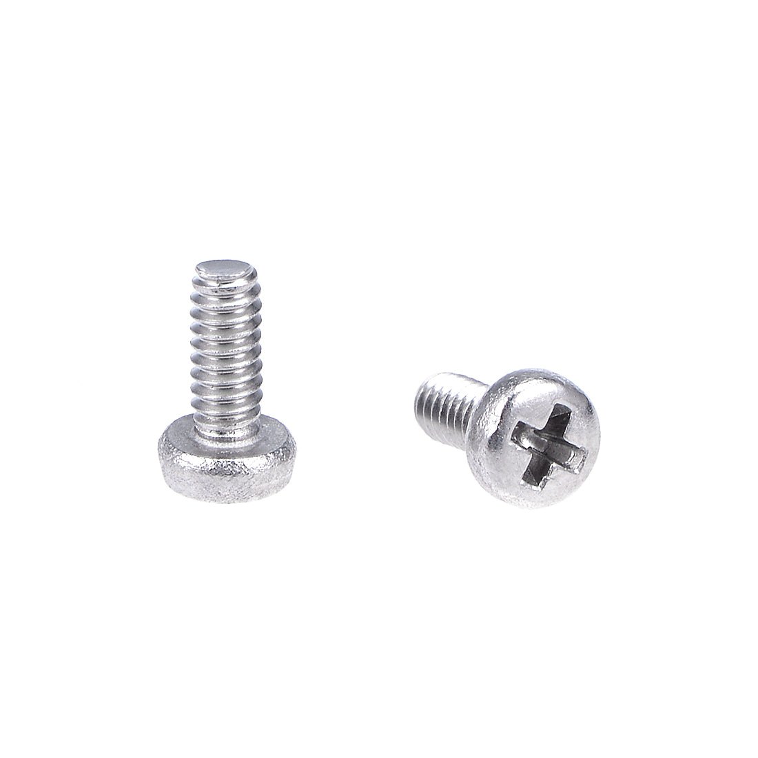 Harfington Machine Screws Pan Phillips Cross Head Screw 304 Stainless Steel Fasteners Bolts 100Pcs