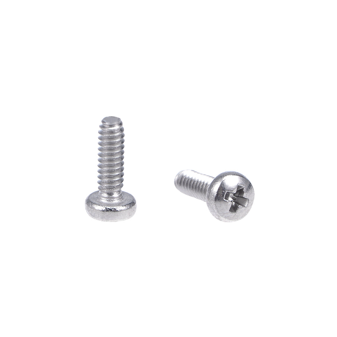 Harfington Machine Screws Pan Phillips Cross Head Screw 304 Stainless Steel Fasteners Bolts 100Pcs