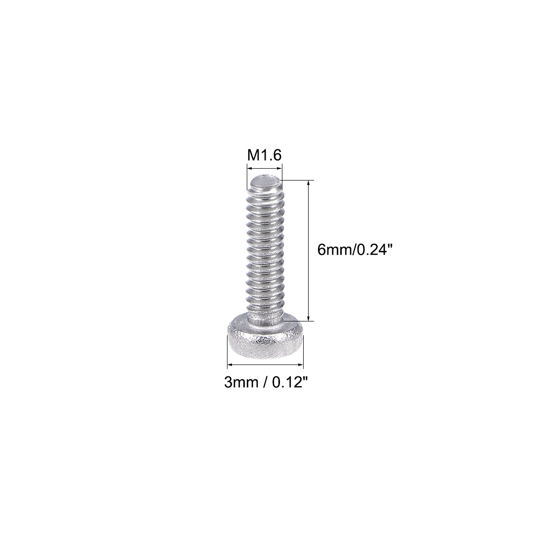 Harfington Machine Screws Pan Phillips Cross Head Screw 304 Stainless Steel Fasteners Bolts 50pcs