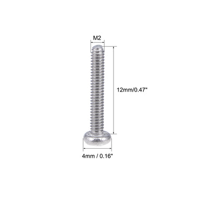 Harfington Machine Screws, Phillips Head Screw 304 Stainless Steel Fasteners Bolts 30Pcs