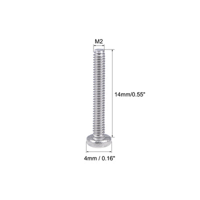 Harfington Machine Screws, Phillips Head Screw 304 Stainless Steel Fasteners Bolts 30Pcs