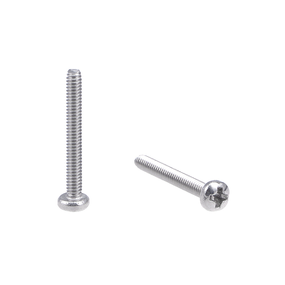 Harfington Machine Screw Pan Phillips Head Screw 304 Stainless Steel Fasteners Bolt 100Pcs