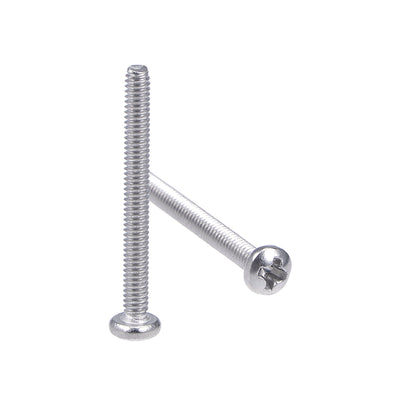 Harfington Machine Screws, Phillips Head Screw 304 Stainless Steel Fasteners Bolts 30Pcs