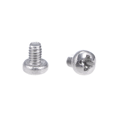 Harfington Machine Screws Pan Phillips Cross Head Screw Stainless Steel Fasteners Bolts, 60Pcs