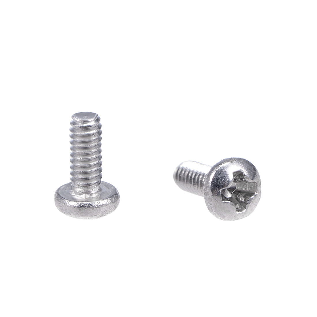 Harfington Machine Screw Pan Phillips Head Screw 304 Stainless Steel Fasteners Bolt 100Pcs