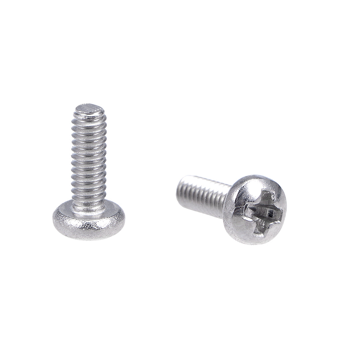 Harfington Machine Screws Pan Phillips Cross Head Screw Stainless Steel Fasteners Bolts, 60Pcs