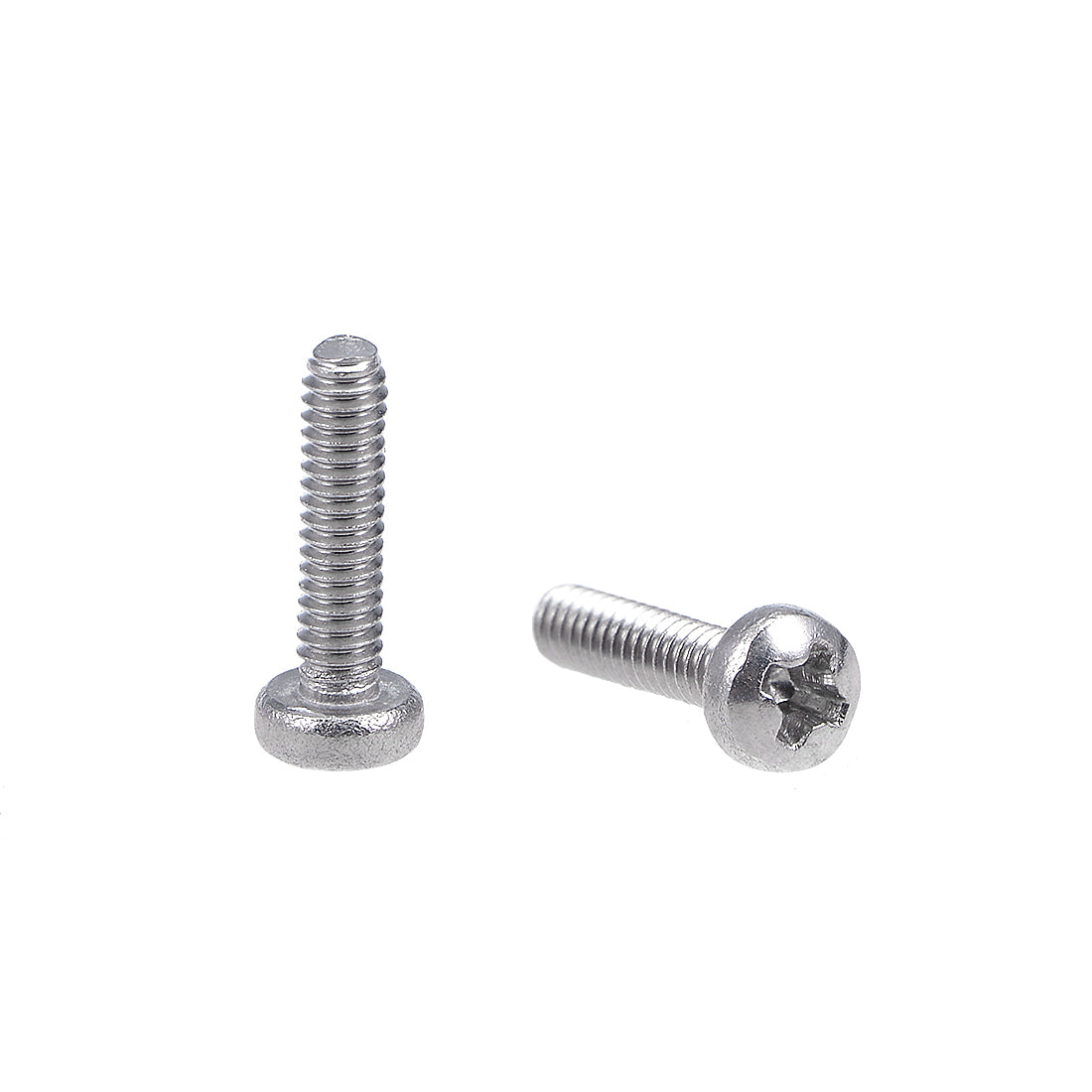 Harfington Machine Screw Pan Phillips Head Screw 304 Stainless Steel Fasteners Bolt 100Pcs