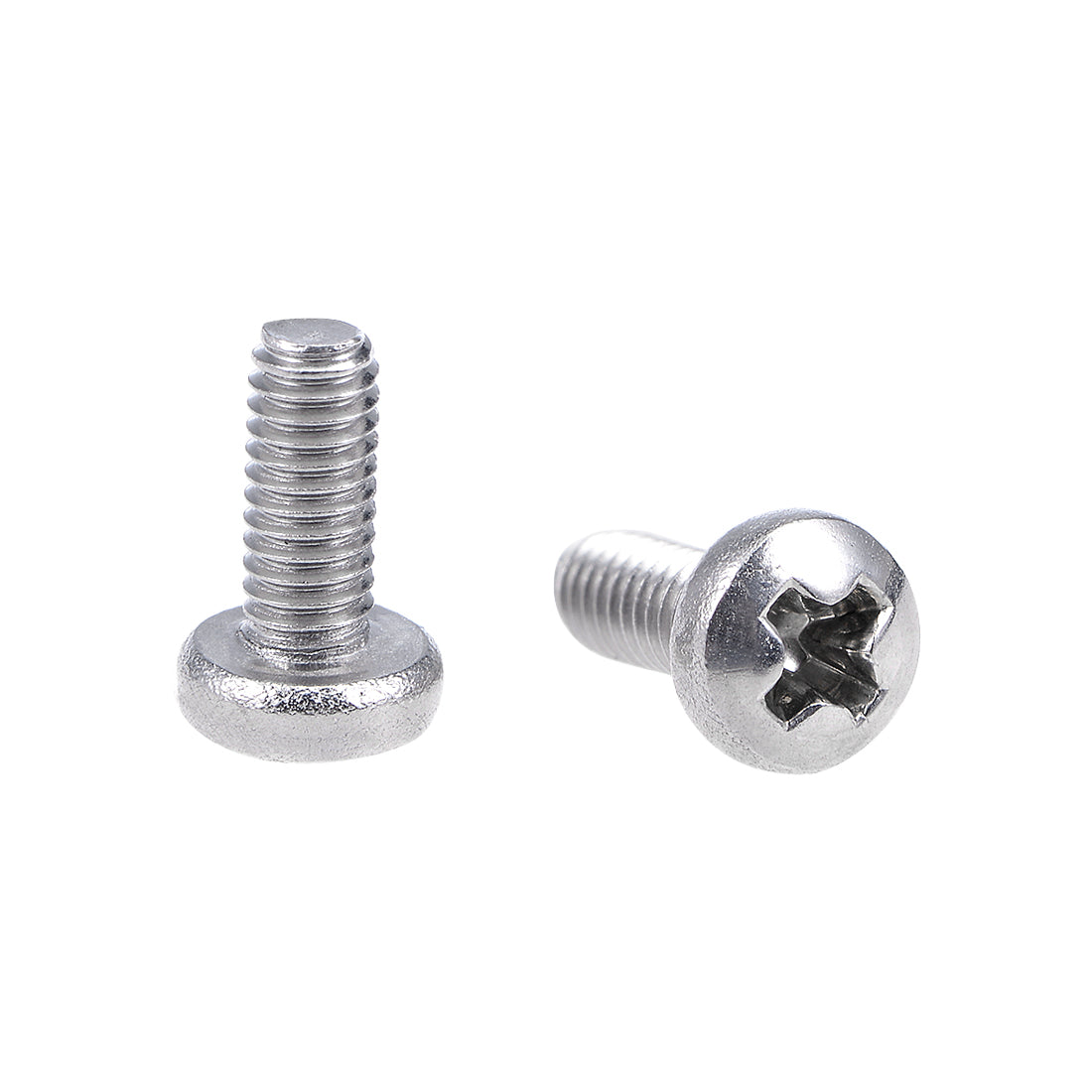 Harfington Machine Screws Pan Phillips Cross Head Screw Stainless Steel Fasteners Bolts, 60Pcs
