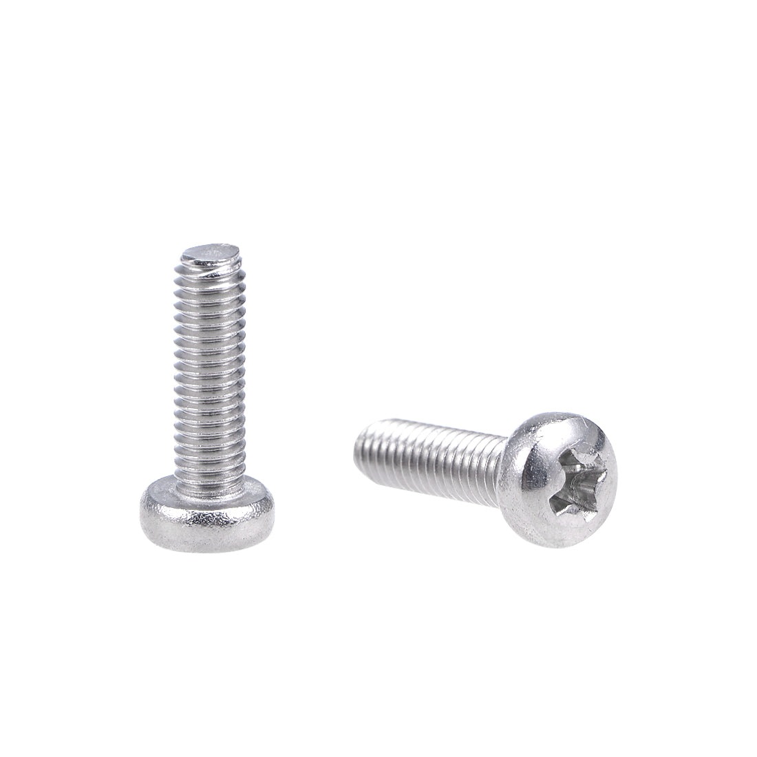 Harfington Machine Screws Pan Phillips Head 304 Stainless Steel Fasteners Bolts 100Pcs