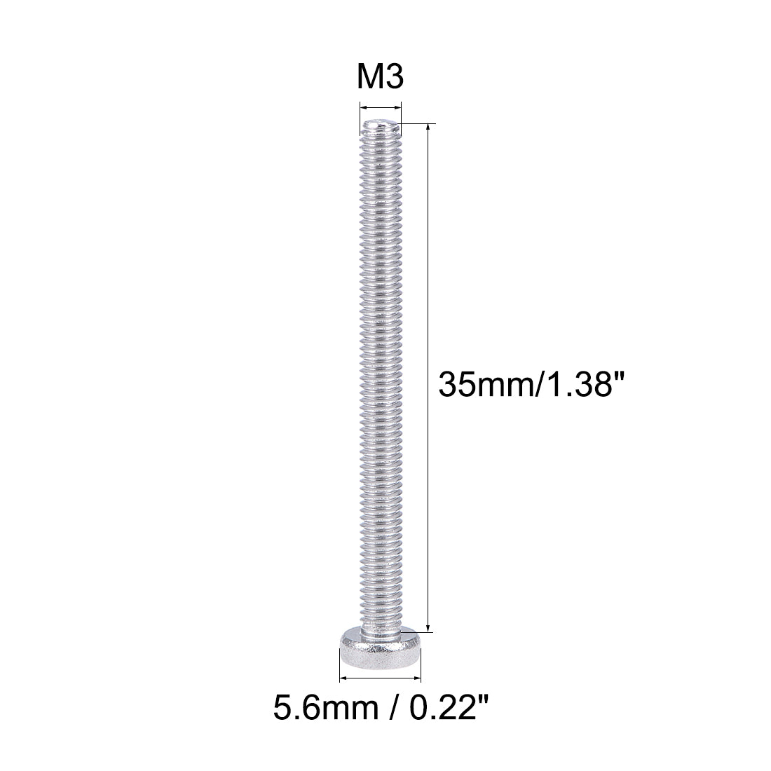 Harfington Machine Screws Pan Phillips Head 304 Stainless Steel Fasteners Bolts 100Pcs