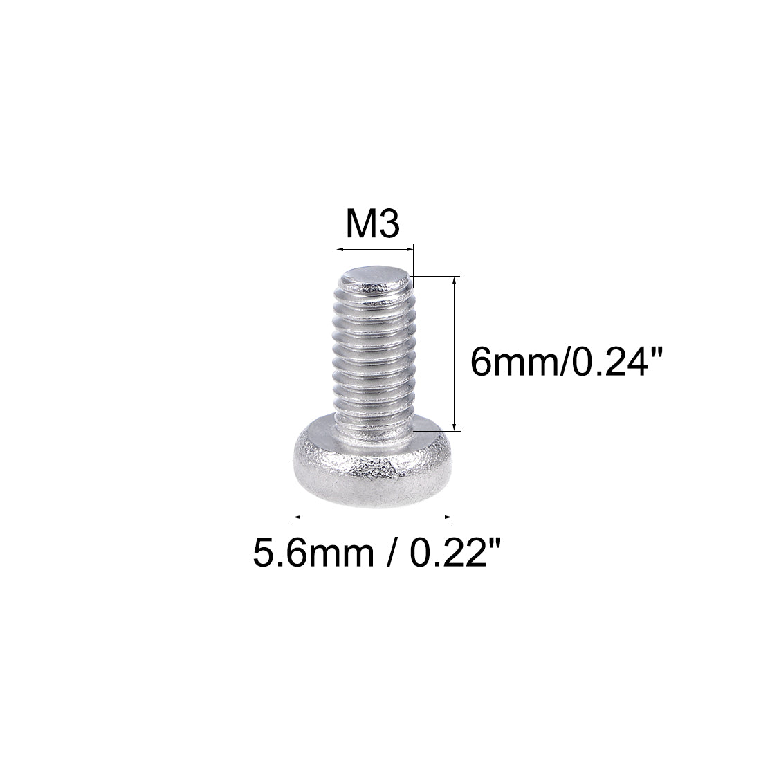 Harfington 30Pcs Stainless Steel M5 Pan Phillips Head Screw