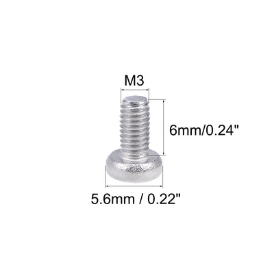 Harfington Machine Screws Pan Phillips Head 304 Stainless Steel Fasteners Bolts 100Pcs