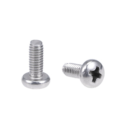 Harfington Machine Screws Pan Phillips Cross Head Screw, Fasteners Bolts 30Pcs