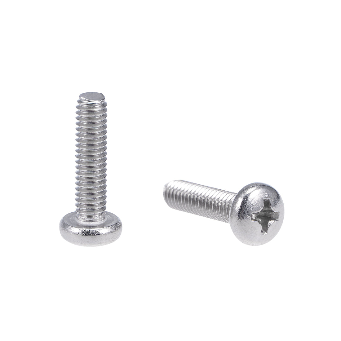 Harfington M4x16mm Machine Screws Pan Phillips Cross Head Screw 304 Stainless Steel Fasteners Bolts 20Pcs