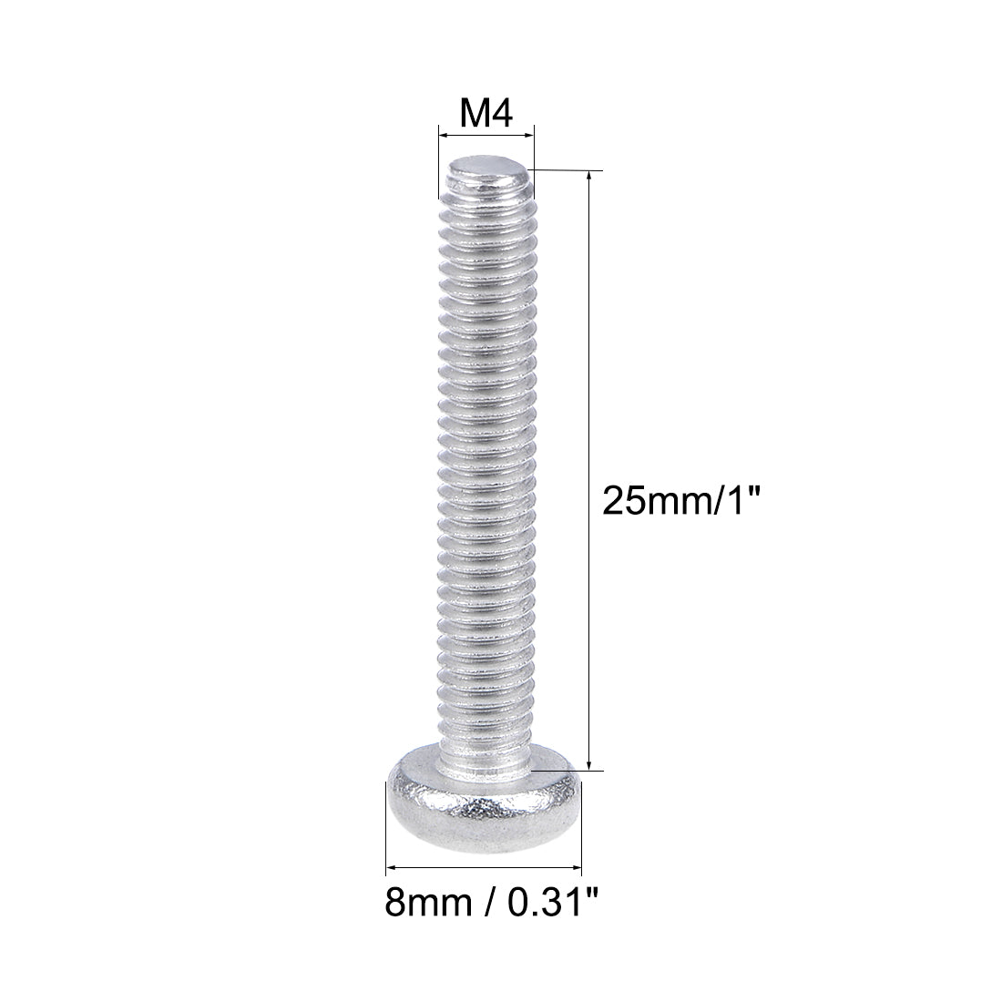 Harfington Machine Screws Pan Phillips Cross Head Screw, Fasteners Bolts 30Pcs