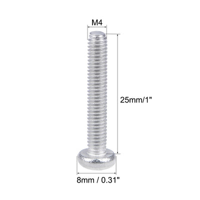 Harfington Machine Screws Pan Phillips Cross Head Screw, Fasteners Bolts 30Pcs