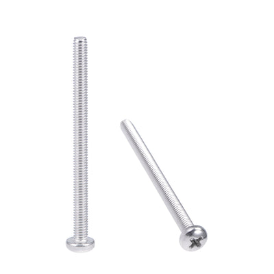 Harfington Machine Screws Pan Phillips Cross Head Screw, Fasteners Bolts 30Pcs