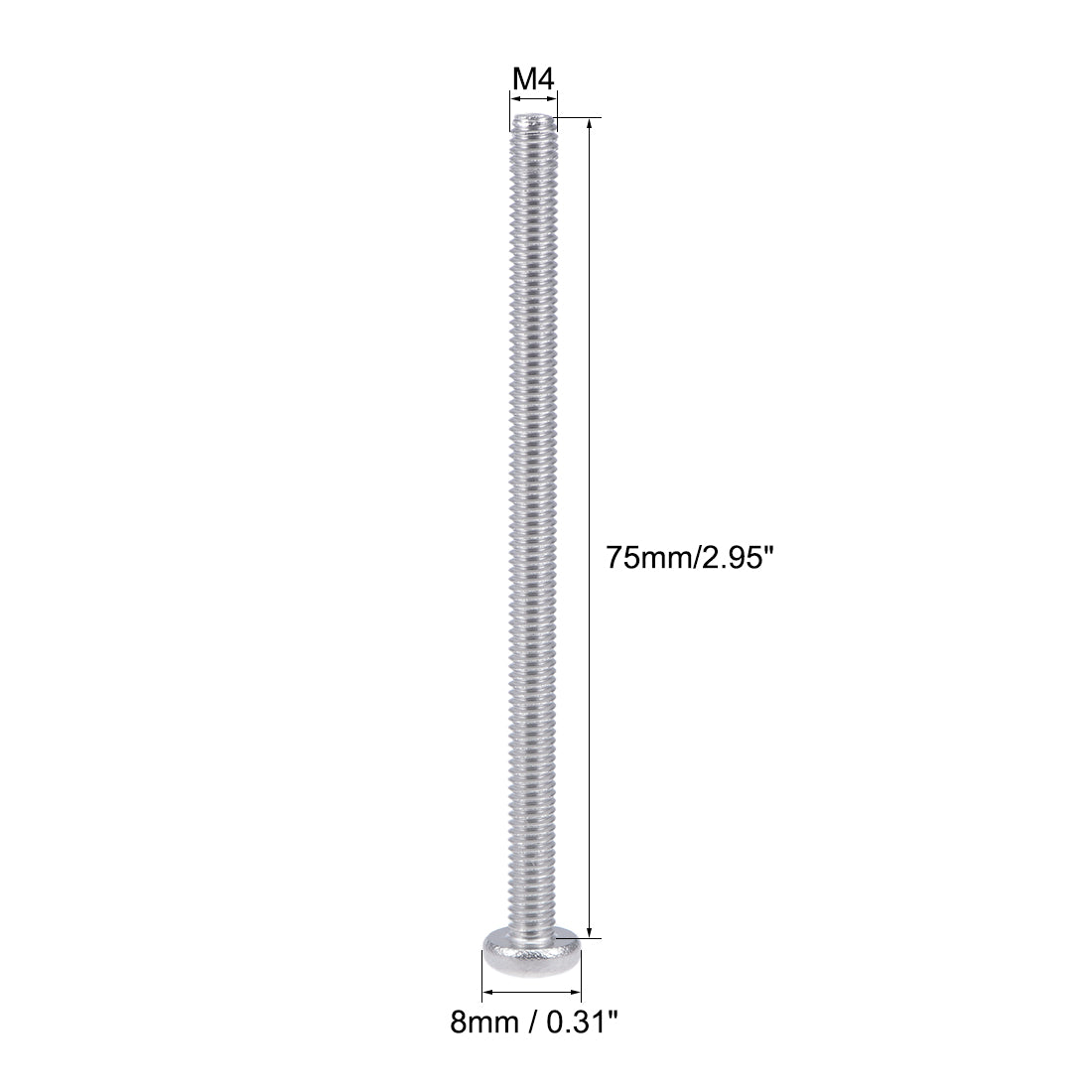 Harfington 20Pcs Stainless Steel Pan Phillips Head Machine Screw