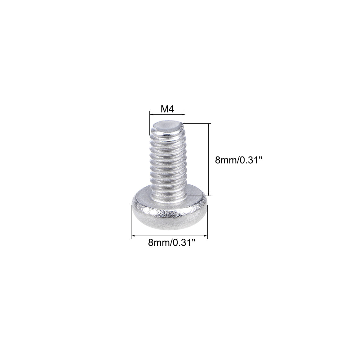 Harfington Machine Screws Pan Phillips Cross Head Screw, Fasteners Bolts 30Pcs